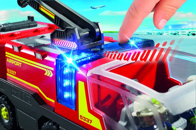 Playmobil - Airport Fire Engine With Lights And Sound - Image 4
