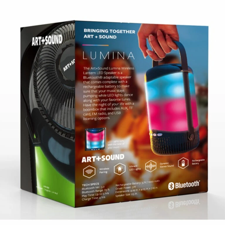Art+Sound LUMINA Wireless LED Speaker - English Edition - Image 3