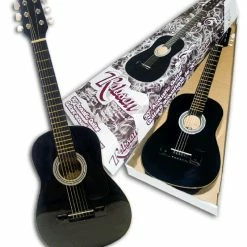 Robson - 30" Junior Acoustic Guitar - Black - R Exclusive - Styles May Vary