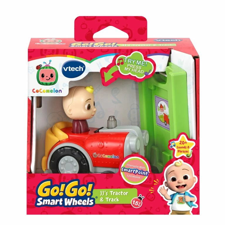 VTech CoComelon Go! Go! Smart Wheels JJ's Tractor And Track - English Edition - Image 4