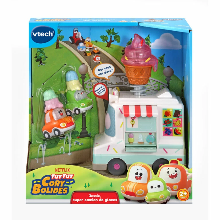 Tut Tut Bolides VTech Tut Tut Cory Bolides Two Scoops Jessie Ice Cream Truck - French Edition - Image 4