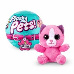 Mini Brands 5 SURPRISE Plushy Pets Series 1 Mystery Collectible Capsule By ZURU
