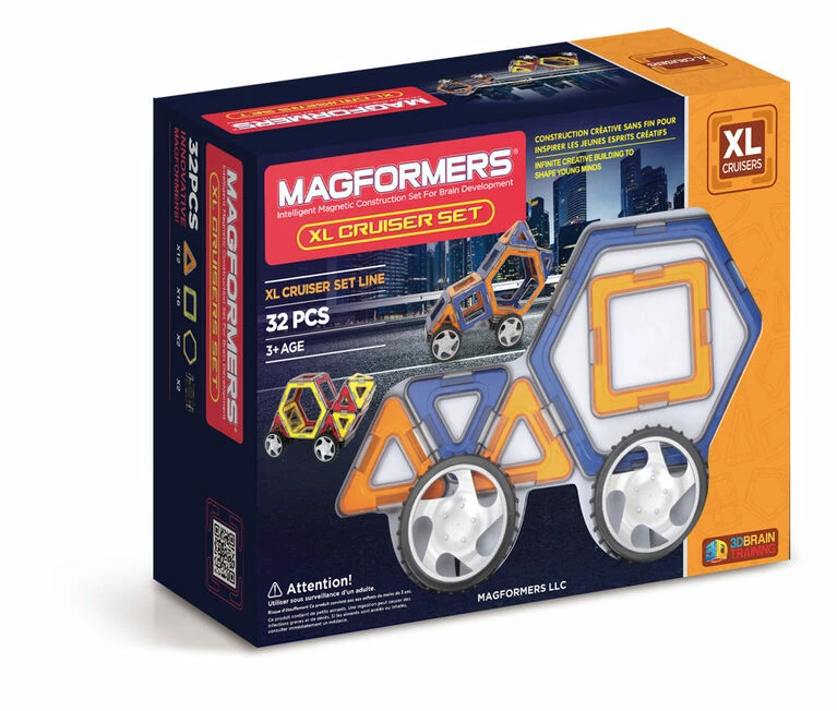 Magformers XL Cruiser 32 Pieces Set - Styles May Vary - English Edition