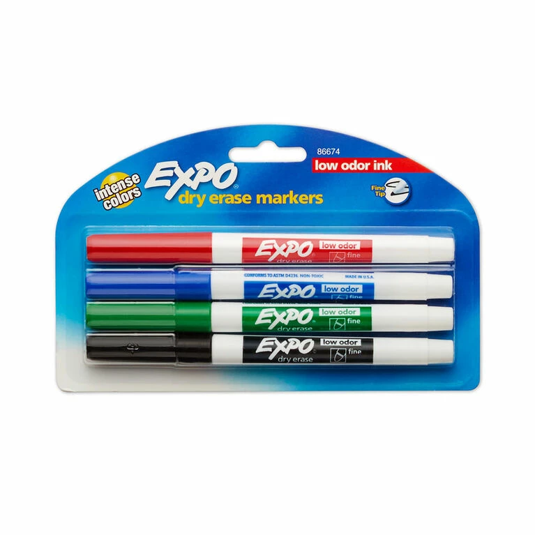 Newell Brands Expo Fine Dry Erase Markers - 4 Count