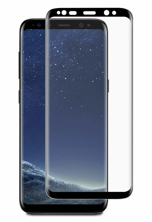 Toys R Us Blu Element 3D Curved Glass Case Friendly For Samsung Galaxy S8+ Black (BTGGS8PCB)