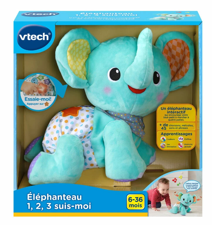 VTech Explore & Crawl Elephant - French Version - Image 4