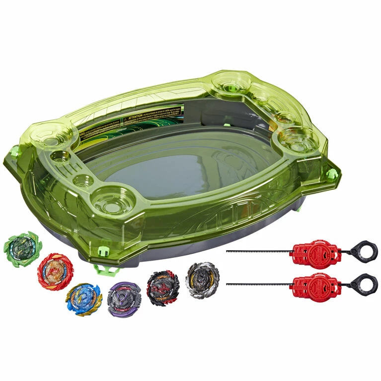 Hasbro Beyblade Burst QuadDrive Collision Nebula Battle Set -- Battle Game Set With Beystadium, 2 Battling Top Toys - R Exclusive - Image 2
