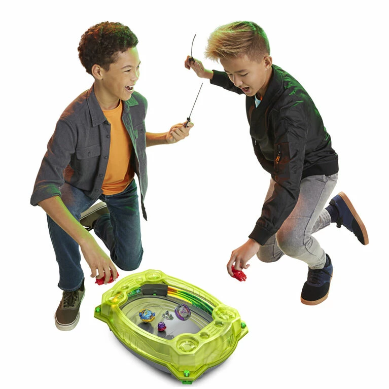 Hasbro Beyblade Burst QuadDrive Collision Nebula Battle Set -- Battle Game Set With Beystadium, 2 Battling Top Toys - R Exclusive - Image 4