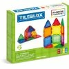 Magformers Tileblox 14Pc Rainboew Magnetic Construction Set