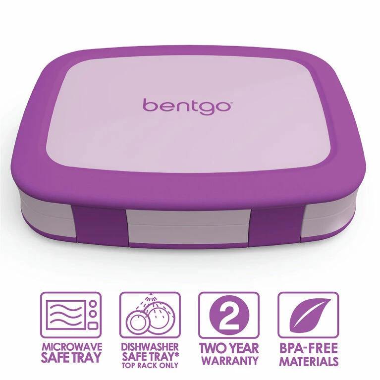 Bentgo Kids Lunch Bento Box - Purple - Image 3