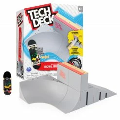 Tech Deck, Bowl Builder X-Connect Park Creator, Customizable And Buildable Ramp Set With Exclusive Fingerboard