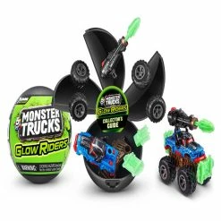 Mini Brands Zuru 5 Surprise Monster Trucks Glow Riders Series 2 Mystery Collectible Capsule (Styles May Vary)