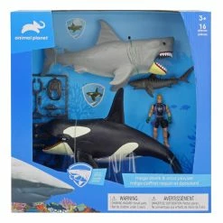 Animal Planet Mega Shark And Orca Playset