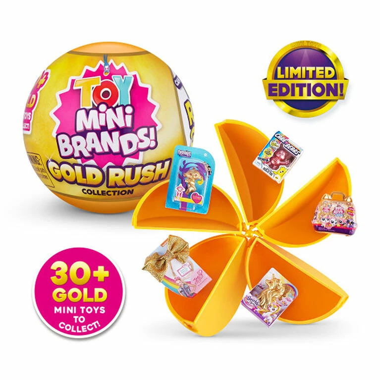 Zuru 5 Surprise Toy Mini Brands Gold Rush Limited Edition Real Mini Toy Brands Collectable Toy (Styles May Vary) - Image 2