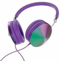 Art+Sound Iridescent Headphones With Mic - Purple