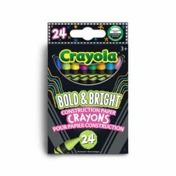 Crayola 24 Bold Bright Construion Pap Crayon