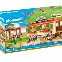Playmobil - Pony Shelter With Mobile Home