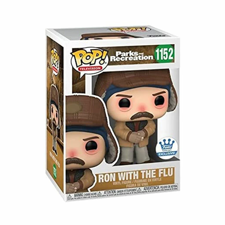 Funko POP! TV: Parks And Recreation - Ron With The Flu - R Exclusive - Image 2