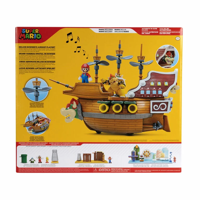 JAKKS PACIFIC Nintendo 2.5" Bowser's Ship Playset - Image 5