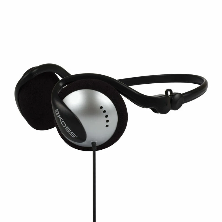 XCEL SOURCE CORP Koss Headphone Wraparound Collapsible Black/Silver