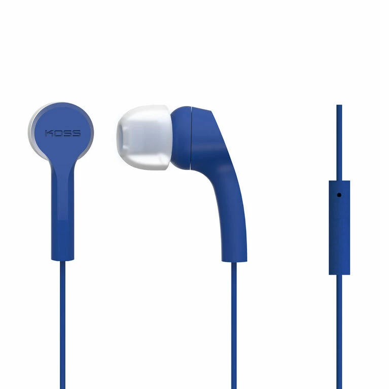 XCEL SOURCE CORP Koss Earbud KEB9 W/mic Blue