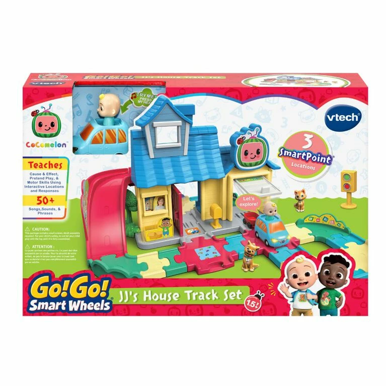 VTech CoComelon Go! Go! Smart Wheels JJ's House Track Set - English Edition - Image 4
