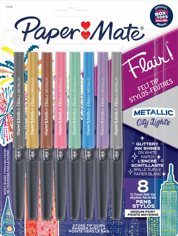 Newell Brands PapermateĀ® Flair Metallic - 8 Count Card Pen