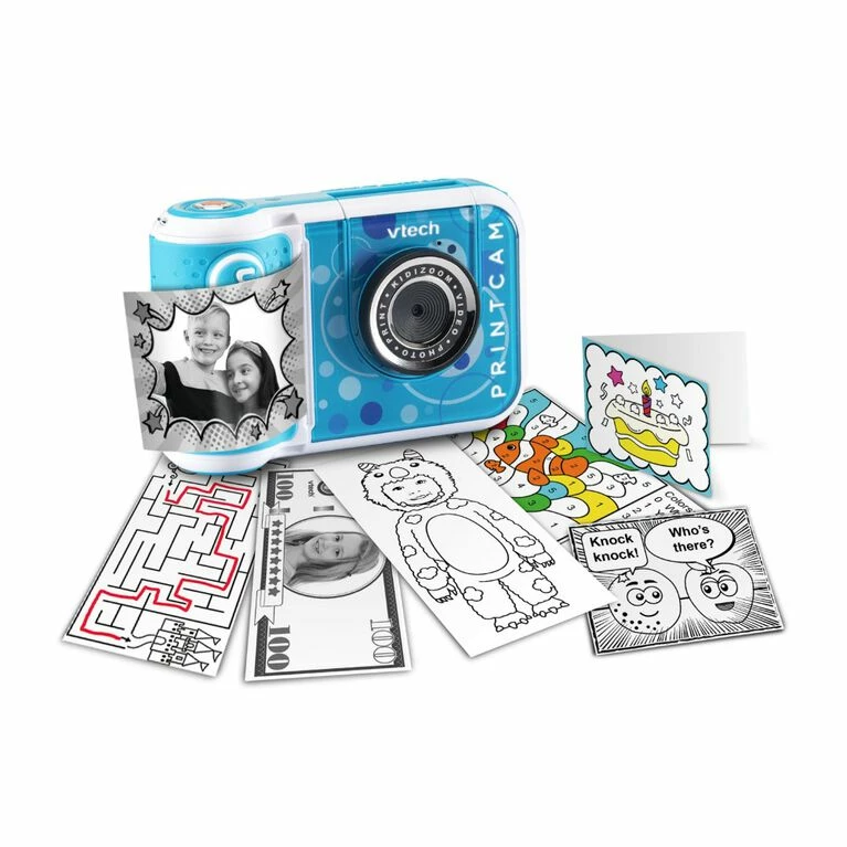 VTech KidiZoom PrintCam, High-Definition Digital Camera For Photos And Videos, Instant Prints, Flip-Out Selfie Camera