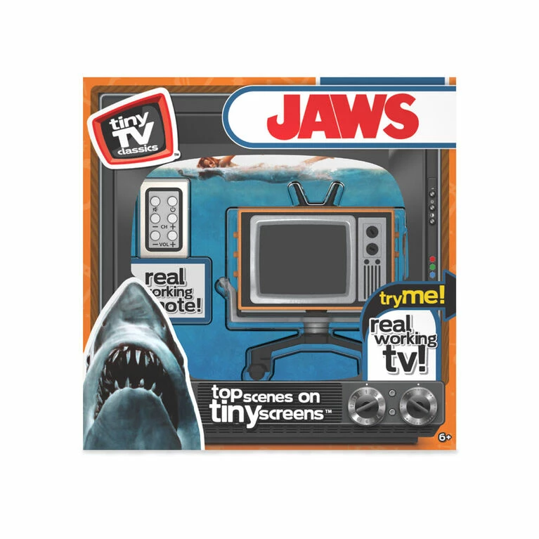 Basic Fun Tiny TV Classics - Jaws - Retro TV - English Edition - Image 4