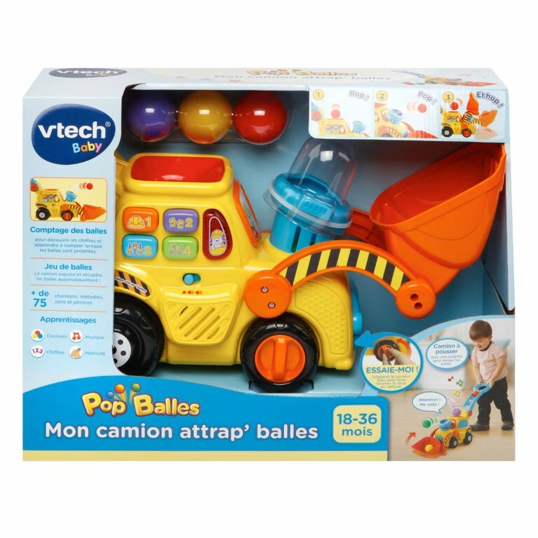 VTech Pop-a-Balls Push & Pop Bulldozer - French Edition - Image 4